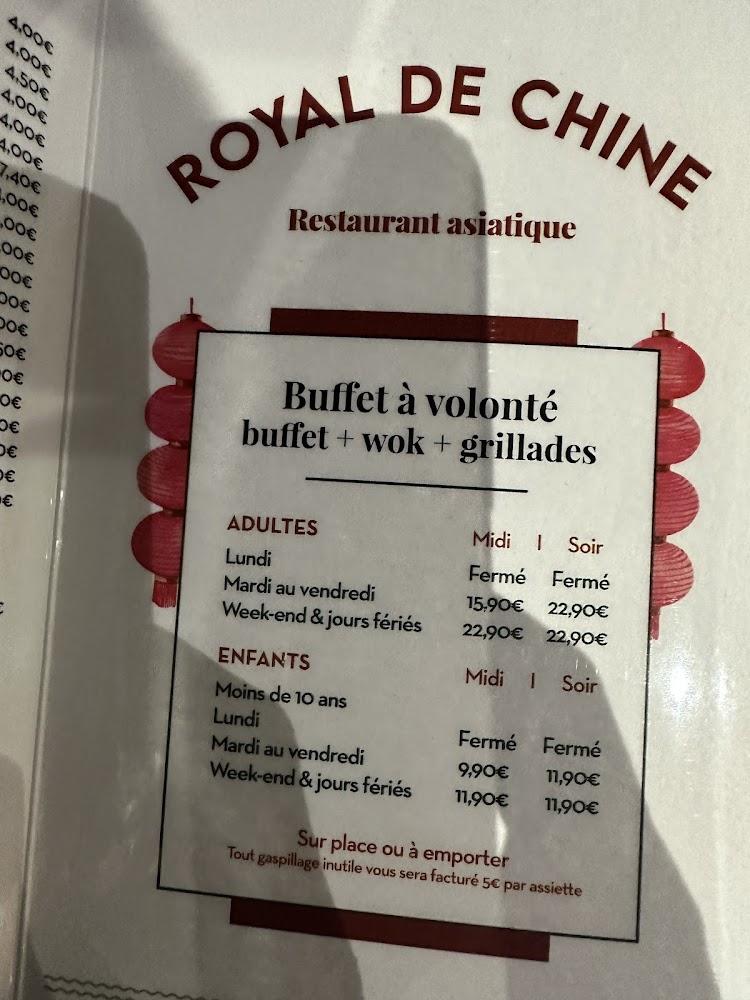 Royal de Chine - Menu Image 1